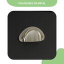 Ver imagem 5 de Mesa de Cabeceira Infantil 3 Gavetas Toledo Cinza