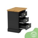Ver imagem 4 de Mesa de Cabeceira Infantil 3 Gavetas Toledo Cinza