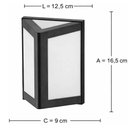 Ver imagem 3 de Jogo 8 Luminárias Parede Muro Triangulares Preto Internas Externas E27 Smart Dital