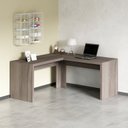 Ver imagem 6 de Conjunto 2 Peças com Mesa para Escritório em L e Armário Multiuso Baixo