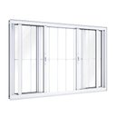 Ver imagem 1 de Janela de Alumínio 04 Folhas com Grade Linha20 Branca - 100x120