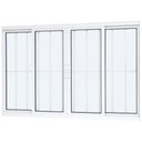 Ver imagem 2 de Janela de Alumínio 04 Folhas com Grade Linha20 Branca - 100x120