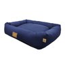 Cama Pet Retangular G 47x58 Lisa Azul - Fábrica Pet - 1