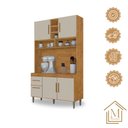 Ver imagem 4 de Armário de Cozinha Cristal Cor:ipe Off White Mizza Decor