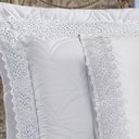 Ver imagem 1 de Jogo de Cama Lençol King Classico Grippir 400 Fios - Branco