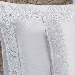 Jogo de Cama Lençol King Classico Grippir 400 Fios - Branco - 1