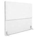 Ver imagem 1 de Cabeceira Casal 140 Cm com Frame Luna Suede Branco Artte