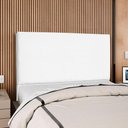 Ver imagem 2 de Cabeceira Casal 140 Cm com Frame Luna Suede Branco Artte