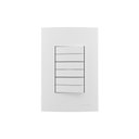 Ver imagem 1 de Interruptor Duplo Simples Triplo Margirius Sleek 10a com Placa 4x2 Branco
