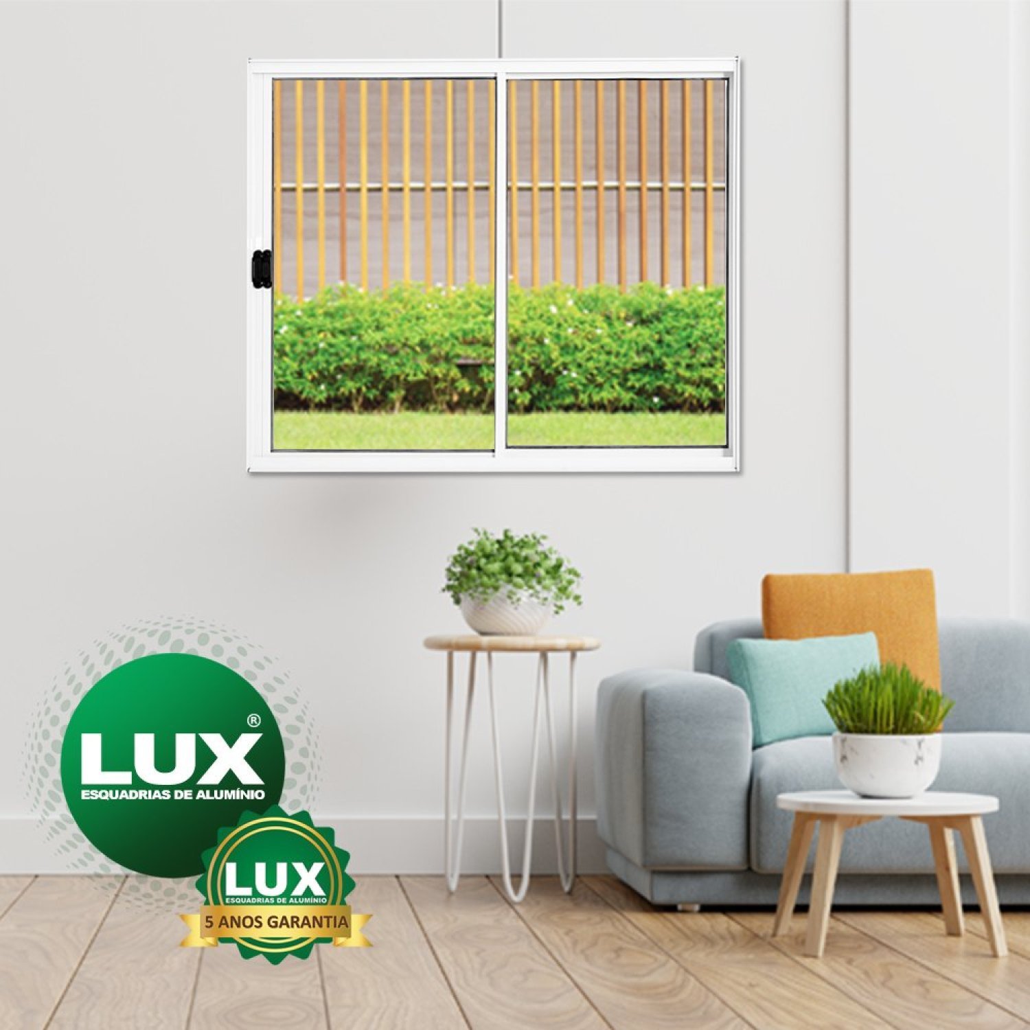 Janela De Correr 100x150cm 2 Folhas Com Grade Plus Lux Esquadrias ...