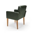 Ver imagem 2 de Cadeira Poltrona Capri Decorativa Couríssimo Sala de Estar Escritório Recepção Império Verde