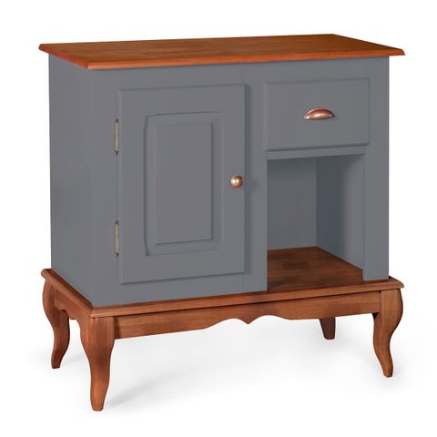 Gabinete para Banheiro 1 Porta 1 Gaveta com Pés Luiz Xv Dália 3064