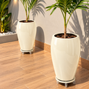 Ver imagem 2 de Vaso Vietnamita Fibra de Vidro Tóquio g 74cm Grande Plantas Areia