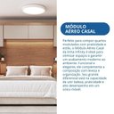Ver imagem 6 de Armário Aéreo Modulado Casal 2 Portas Infinity Marrom/Cedro/Duna