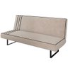Sofá Cama 1,94m 3 Lugares Florenzi Veludo Bege/preto - 1