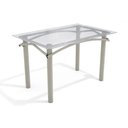 Ver imagem 1 de Mesa P/ Cozinha Elba C/ Tampo de Vidro 120cm Niquel - Kappesberg