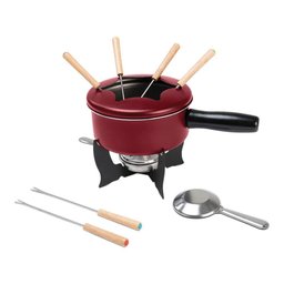 Aparelho de Fondue 10 peças Borgonha Vinho - Brinox 1257/116 - 1