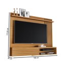 Ver imagem 4 de Painel para TV até 72 Polegadas Munique 1 Porta Ripado Nature - Giga Móveis