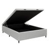 Base Cama Box Baú Casal para Colchão 138x188cm Multimóveis Cr35239 Cinza - 1