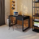 Ver imagem 2 de Mesa Operacional c/01GAV. 120x70x75cm Yon YOME71201G Preto Tx - Est.Preta