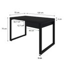 Ver imagem 7 de Mesa Operacional c/01GAV. 120x70x75cm Yon YOME71201G Preto Tx - Est.Preta