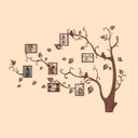 Ver imagem 2 de Porta Retrato de Parede em Mdf - Cor Marrom