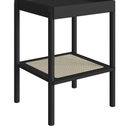 Ver imagem 5 de Mesa Lateral com Prateleira Pés Madeira Arlo A10 Nero/preto - Mpozenato