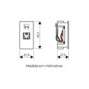 Ver imagem 2 de Módulo Tomada para Telefone Fame Habitat/Elegance RJ11 4 Vias Branco