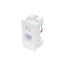 Ver imagem 1 de Módulo Tomada para Telefone Fame Habitat/Elegance RJ11 4 Vias Branco