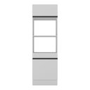 Ver imagem 5 de Paneleiro com Rodapé 2 Portas para Forno e Microondas Veneza Multimóveis Mp2116.964 Branco/preto