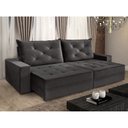 Ver imagem 2 de Sofá Retrátil e Reclinável 4 Lugares Berlim Evidence Suede Cinza