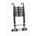 Ver imagem 1 de Escada Telescópica em Aço Inoxidável 4,10 Metros 14 Degraus