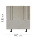 Ver imagem 2 de Cabeceira Estofada Grécia 100cm Solteiro para Cama Box Quarto Linho Bege - Gat Magazine