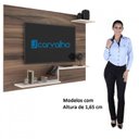 Ver mais imagens de Rack com Painel Retrô para TV até 42 Polegadas 136CMX144CM Detroit Denver Marrom