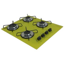 Cooktop 4bocas Ultra Chama 127/220v Marmo Amarelo - 2