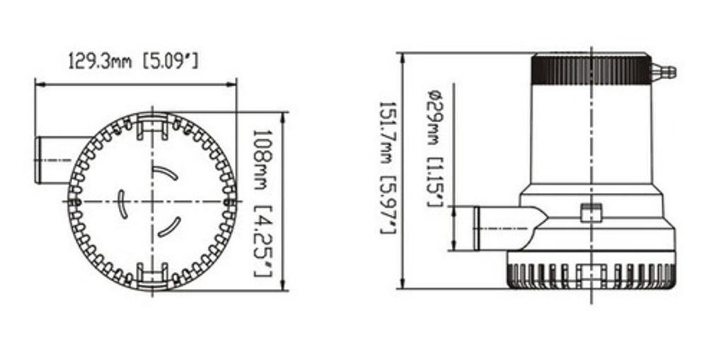 Bomba de Porão Seaflo 1.500gph - 12v - 3