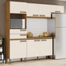 Cozinha Compacta 1 Balcão com Tampo 1 Armário Alto e 1 Armário Aéreo 2 Gavetas 7 Portas B107 Briz - 1
