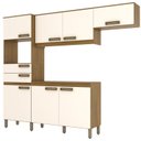 Ver imagem 4 de Cozinha Compacta 1 Balcão com Tampo 1 Armário Alto e 1 Armário Aéreo 2 Gavetas 7 Portas B107 Briz