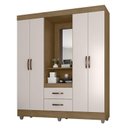 Ver imagem 1 de Guarda Roupa Casal Capela Lite Nature Off White – Móveis Leão