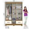 Guarda Roupa Solteiro 5 Portas 2 Gavetas B60 Briz - 2