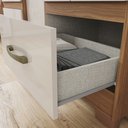 Ver imagem 5 de Guarda-Roupa 05 Portas e 02 Gavetas Nature/Off White Chale Bege