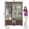 Guarda Roupa Solteiro 5 Portas 2 Gavetas B60 Briz - 2