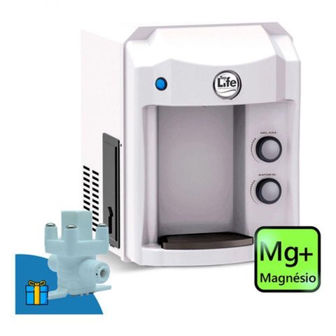 Purificador de Água Gelada Alcalina Ionizada C/ Magnésio Mg+ Voltagem:220v;cor:branco
