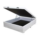 Ver imagem 2 de Base Box Bau Solteirão Premium Santo Box Sintético 47x128x188:branco