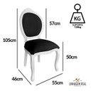 Ver imagem 2 de 3 Cadeira Medalhao Madeira Maciça Design Ingles Luxo Poltrona Entalhada Renascentista Natural Ingles