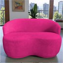 Ver imagem 1 de Namoradeira Decorativa Beatriz Orgânica Veludo Rosa Pink