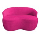 Ver imagem 2 de Namoradeira Decorativa Beatriz Orgânica Veludo Rosa Pink