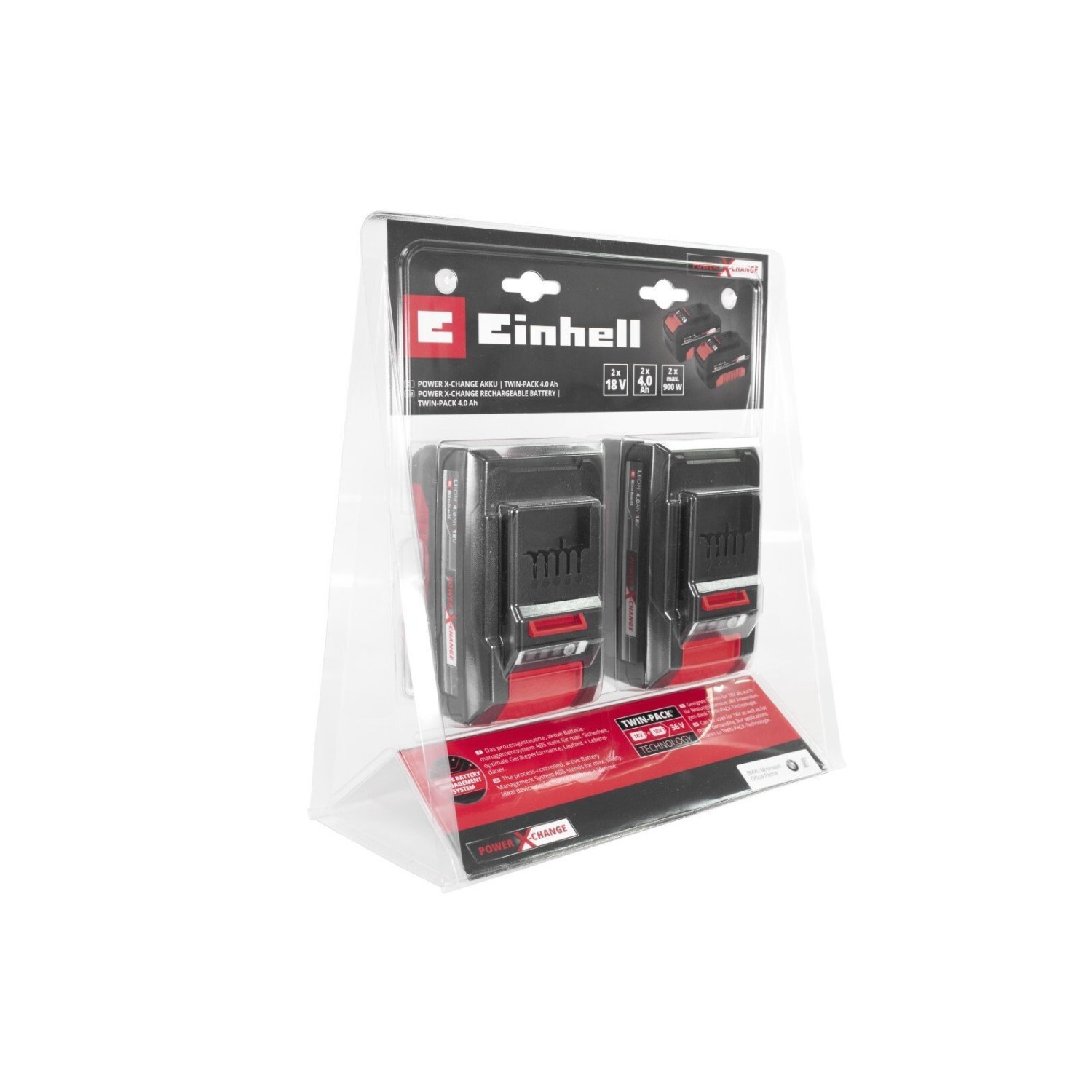 Kit Bateria Power X-Change 2 Unidades 18V 4,0ah Twinpack Einhell - 5