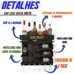 Adega de Parede Barzinho para Sala Oferta - Bar Doce Bar Pr - 4