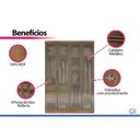Ver imagem 5 de Guarda Roupa Modulado 4PTA Vd 3g Rizon N. Horizonte Cumaru